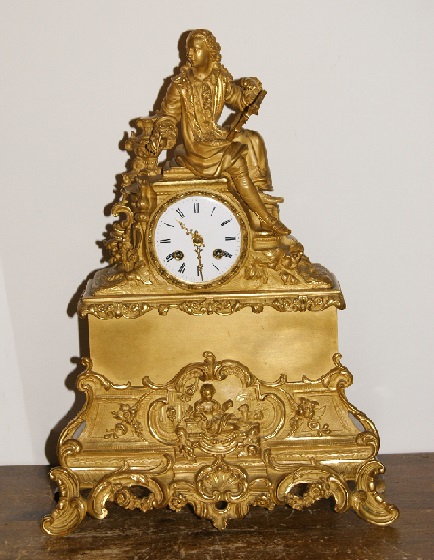 Franse pendule vuurverguld